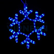 Фото: Световая фигура. Светодиодная "Снежинка LED", 40*40см, синяя