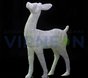 Световая фигура 3D Благородный олень малый белый, 100см