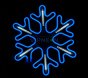 Светодиодная "Снежинка LED"  с динамикой, 40*40см, синяя