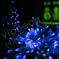 Фото: Светодиодная гирлянда (LED ТвинклЛайт)10м,синие диоды с контр.