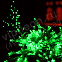 Фото: Светодиодная гирлянда(LED ТвинклЛайт)10м,зеленые диоды, с контр.
