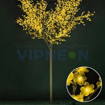 Фото: светодиодное дерево "Сакура", высота 3.6м, диаметр 3.0м, желтое
