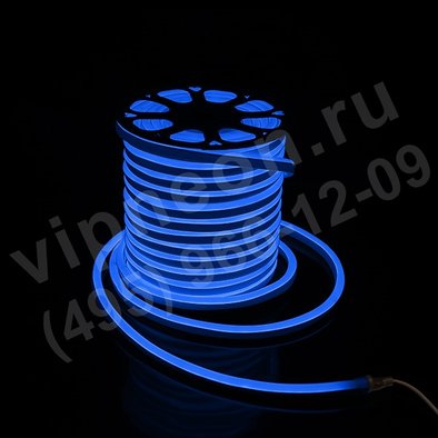 Гибкий неон - LED Neon Flex, цвет синий, 15*26мм, цена за 1м