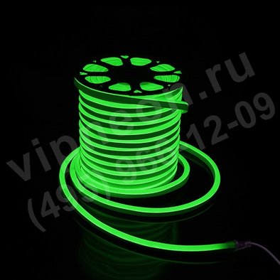 Гибкий неон - LED Neon Flex, цвет зеленый, 15*26мм, цена за 1м