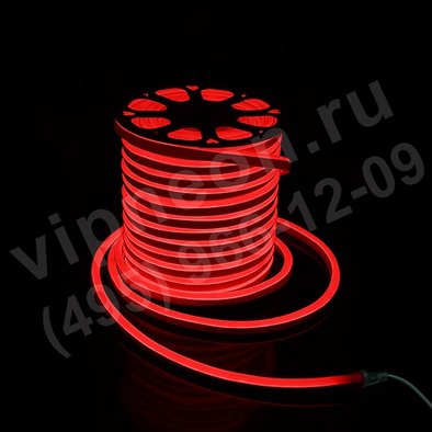 Гибкий неон-LED Neon Flex, цвет красный, 15*26мм, цена за 1м