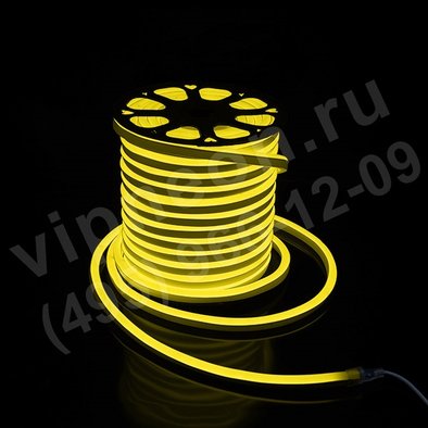 Гибкий неон - LED Neon Flex, цвет желтый, 15*26мм, цена за 1м