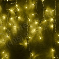 Фото: Светодиодная гирлянда-бахрома, 4*0.9м, желтые диоды