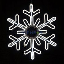 Фото: Светодиодная "Снежинка LED"  с динамикой, 80*80см, белая