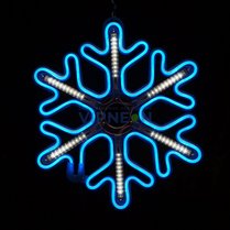 Фото: Светодиодная "Снежинка LED"  с динамикой, 40*40см, синяя