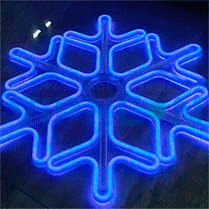 Фото: Светодиодная "Снежинка LED" с динамикой, 60*60см, синяя