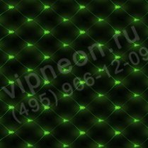 Фото: Световая сеть (LED Нет Лайт), 2*3м, двойные диоды, зеленая