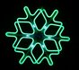 Светодиодная "Снежинка LED"  с динамикой, 60*60см, зеленая