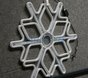 Светодиодная "Снежинка LED"  с динамикой, 60*60см, белая
