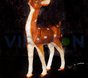 Световая фигура 3D Благородный олень малый коричневый, 100см
