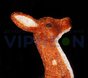 Световая фигура 3D Благородный олень малый коричневый, 100см