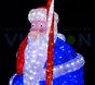 Световая фигура Дед Мороз в голубой шубе, 2 м