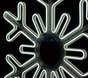 Светодиодная "Снежинка LED"  с динамикой, 80*80см, белая