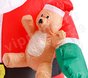 Надувная фигура. Дед Мороз с мешком и медвежонком, 180см