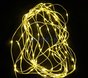 Светодиодная гирлянда нить, прозрачный провод, 20 м, желтая