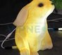 Объемная фигура из стекловолокна "Кролик", 39*37*26 см, с трансформатором