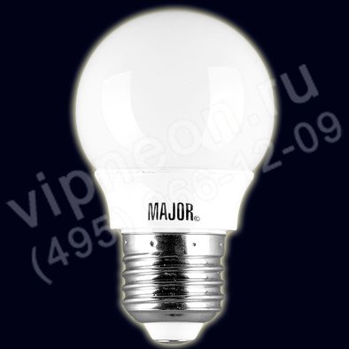 LED Лампа 3W, Е27, холодное свечение, Major