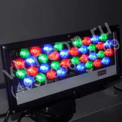 Светодиодный прожектор, 36 диодов, RGB