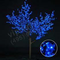 Фото: Светодиодное дерево "Сакура", высота 1.9м, диаметр 1.5м, синее