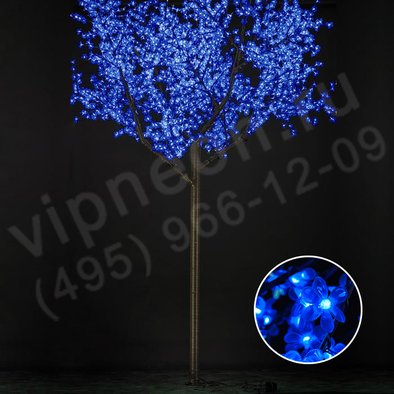 светодиодное дерево "Сакура", высота 3.6м, диаметр 3.0м, синее