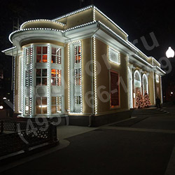 Контурная подсветка фасадов